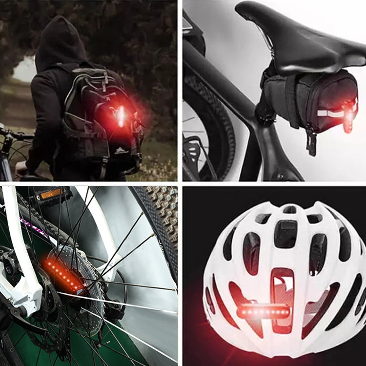 A02 Bicycle Taillight Bicycle Riding Motorcycle Electric Car LED Mountain Bike USB Charging Safety Warning Light (50 Hours, Plastic Bag)
