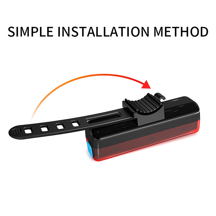 A02 Bicycle Taillight Bicycle Riding Motorcycle Electric Car LED Mountain Bike USB Charging Safety Warning Light (50 Hours, Plastic Bag)