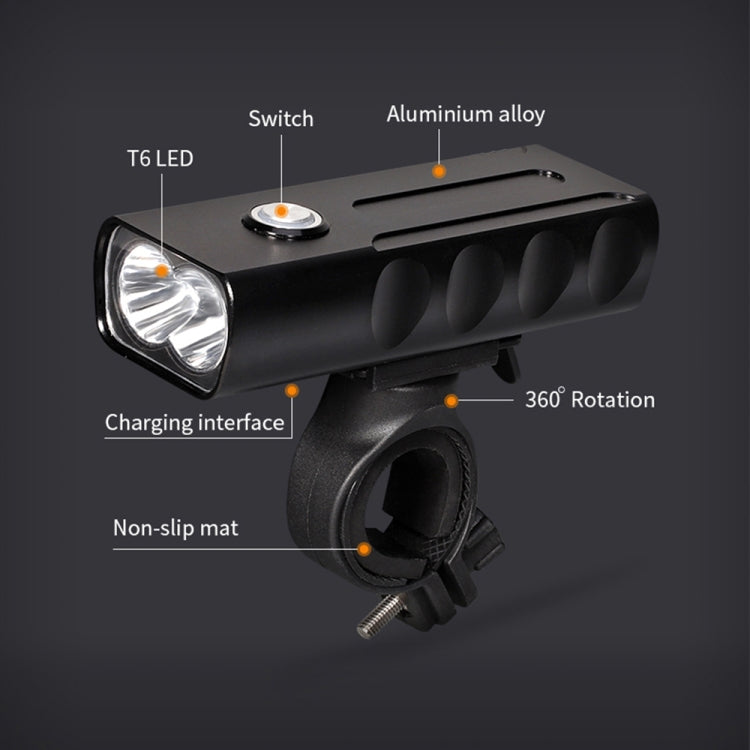 BX2 USB Charging Bicycle Light Front Handlebar Led Light (3 Hours, L2 Lamp Beads)