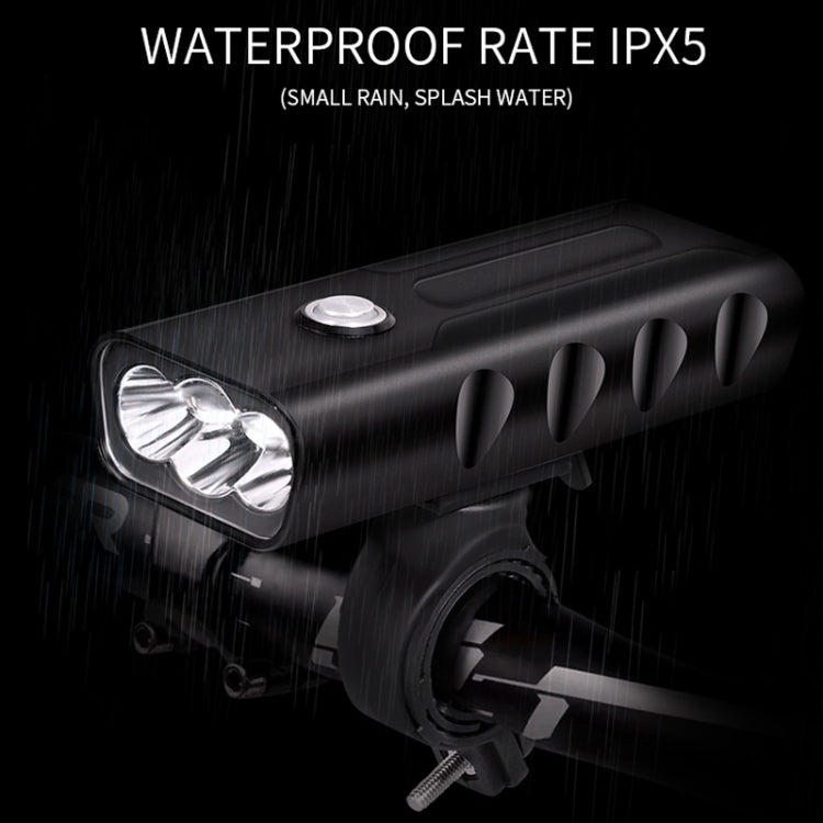 BX3 USB Charging Bicycle Light Front Handlebar Led Light (10 Hours, T6+A02 Lamp)