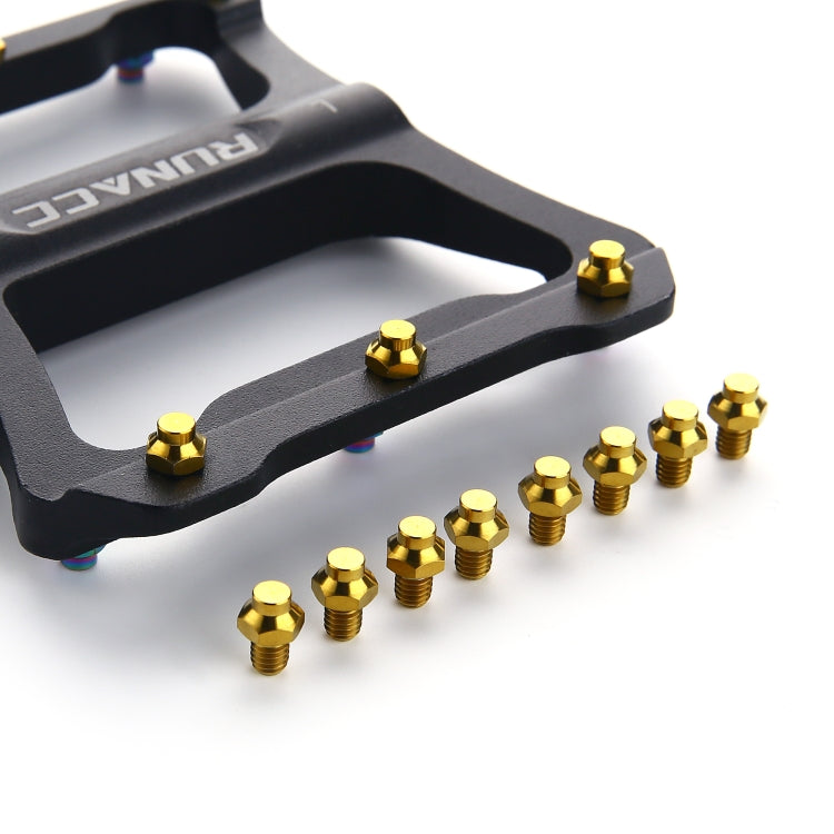 8 PCS/Set Titanium Alloy Bicycle Pedal Anti-slip Screw M4