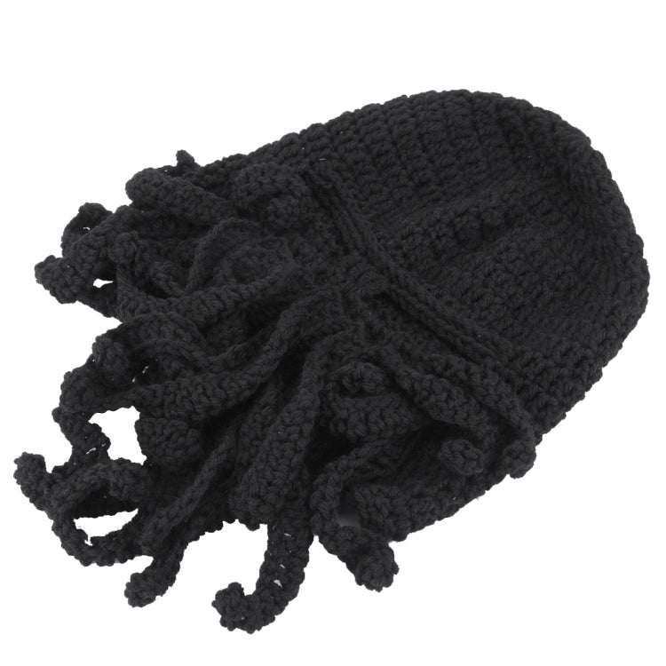 Amurleopard Unisex Barbarian Knit Beanie Octopus Tentacle Cap Winter Warm Face Mask Crochet Hat