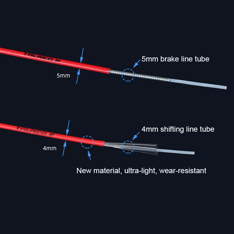 7 in 1 Universal PVC Bicycle Variable Speed Cable Tube Set
