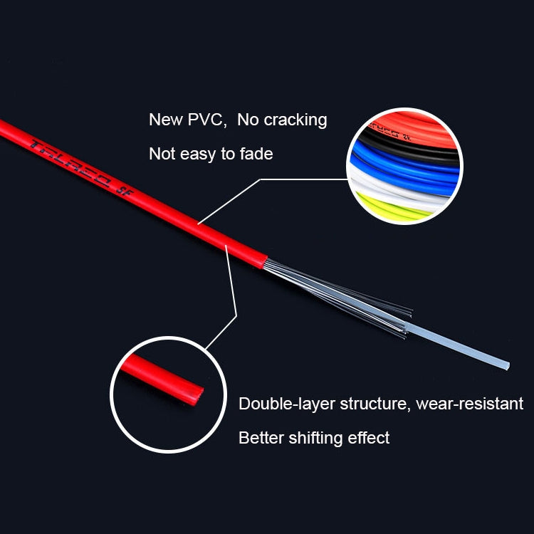 7 in 1 Cylindrical Head PVC Brake Cable Tube Set for Mountain Bike