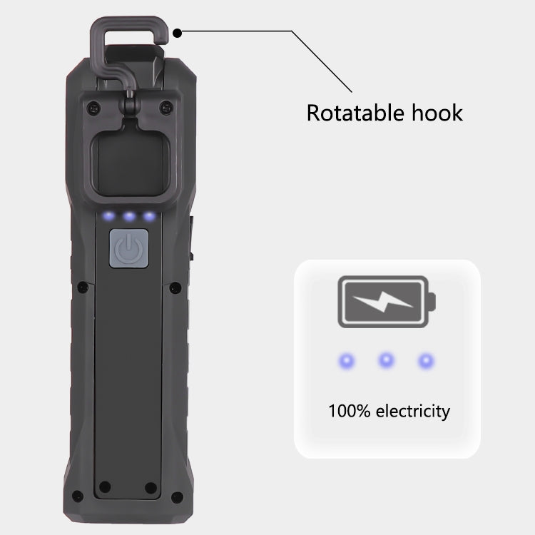 1902B Flashlight Rechargeable Lantern 4 Lighting Mode