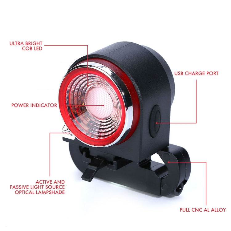 Antusi A8 Portable Rechargeable Rear Light Wireless Theft Alarm