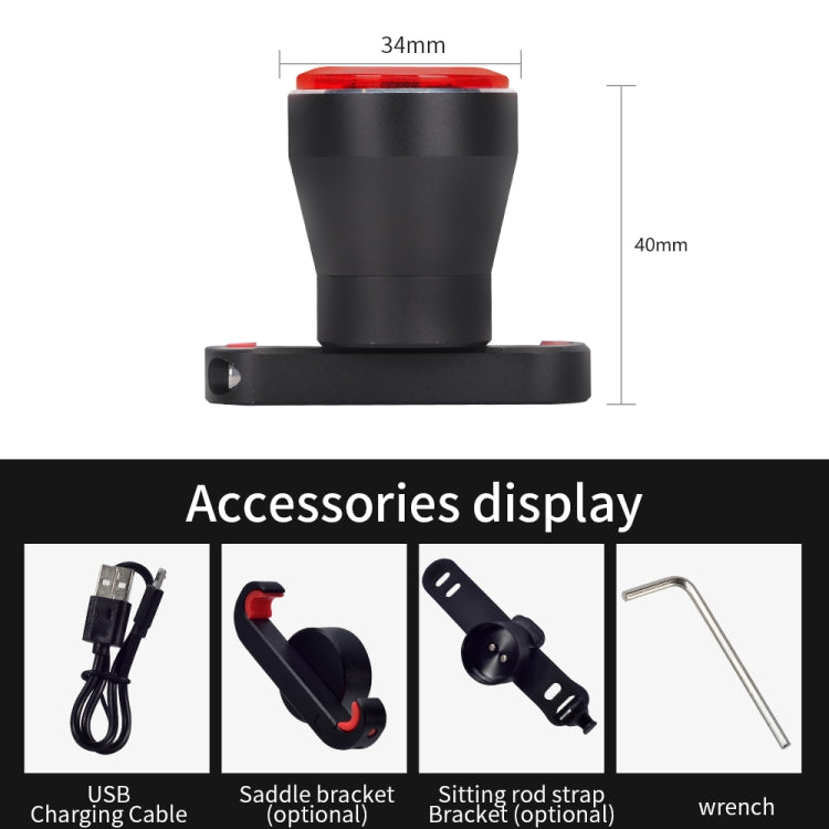 Antusi Q5 Bicycle Rear Light Automatic Brake Induction Taillight