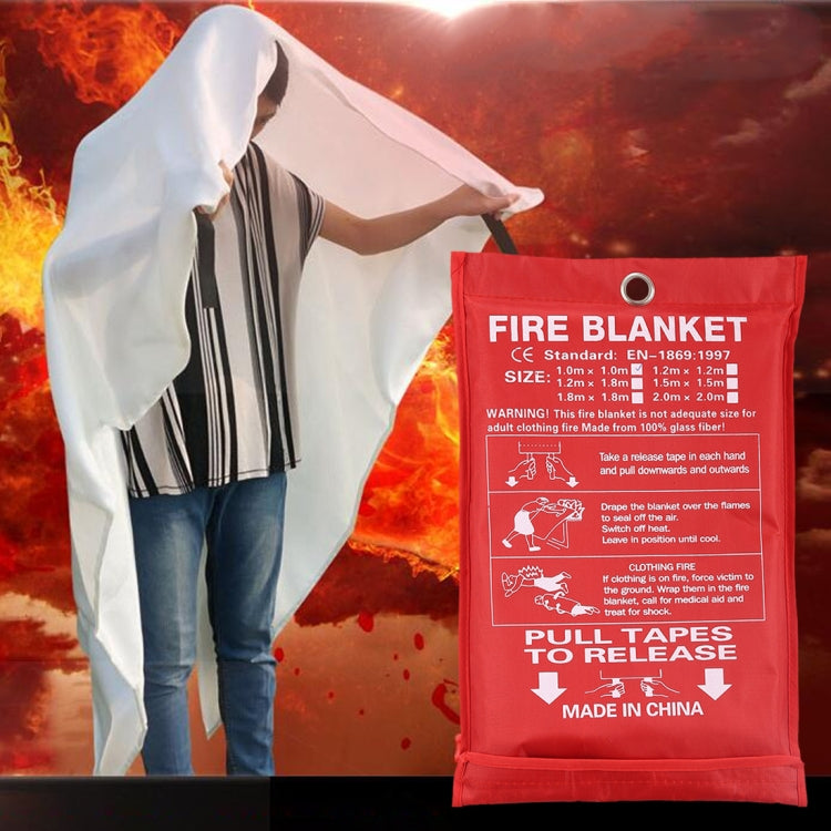Emergency Survival Fire Blanket Shelter Safety Protector Extinguishers Tent, Size: 2×2m