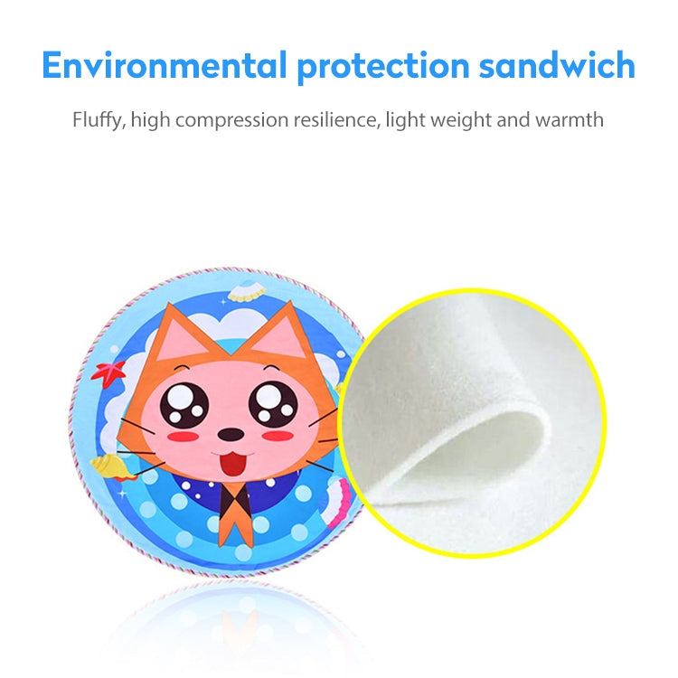 Children Cartoon Floor Mat Indoor Toy Tent Cotton Pad Crawling Mat, Diameter: 140cm,  Random Styles Delivery