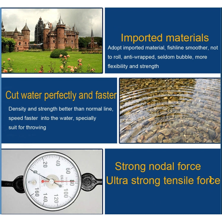 HENGJIA Colorful 8.0# 0.50mm 80LB 40.8kg Tension 300m Extra Strong 4 Shares Braid PE Fishing Line Kite Line