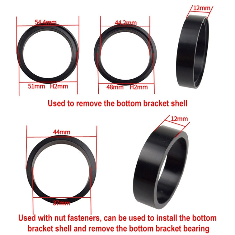 BIKERSAY BT040S2 Bicycle Press-in Type Axis Bracket Static Installation Removal Tool Set, Professional Edition