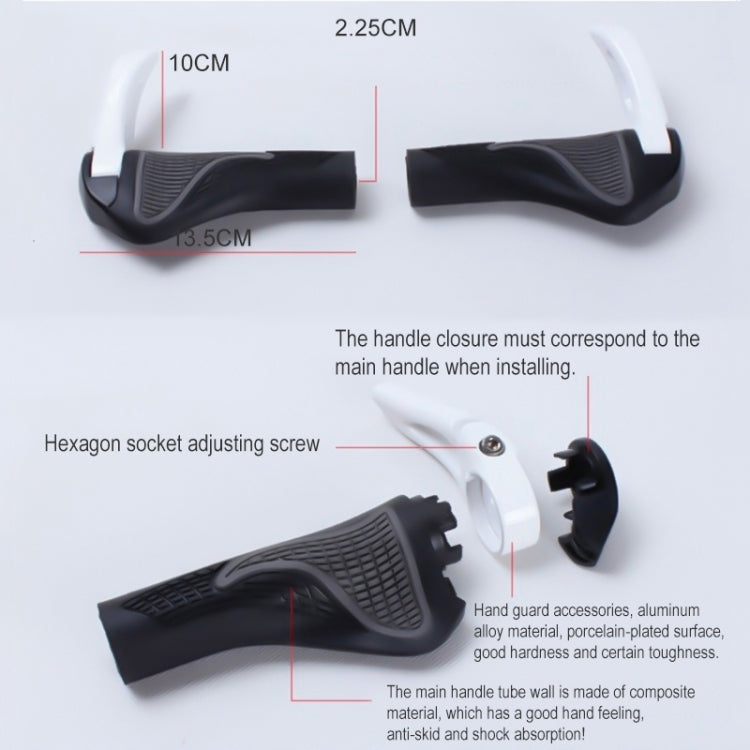 1 Pair BIKERSAY HG003 Rubber Goat Style Bicycle Handlebar Cover