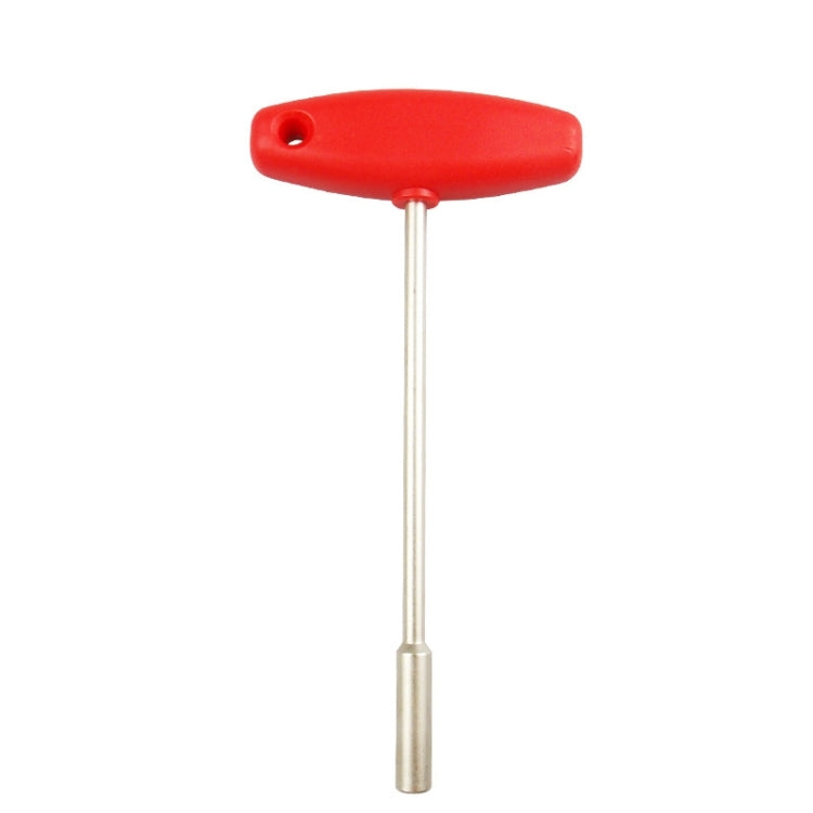 BIKERSAY BT031B T-shaped Socket MTB Road Bike Built-in Tool Steel Concealed Spoke Cap Wrench(5.5mm Hexagon Socket)