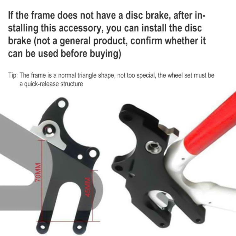 BIKERSAY BL001 Road Bike Disc Brake Adapter