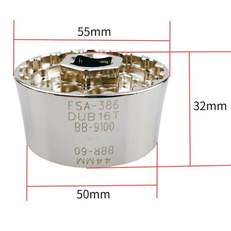 BIKERSAY BT048 Bicycle Hollow Shaft Removal Tool BBR60/BB9000/DUB/FSA386/44MM