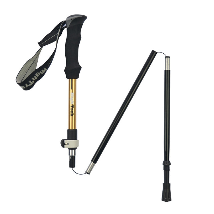 Outdoor Mountaineering Portable Foldable Ultra light Aluminium Alloy Alpenstocks Trekking Poles, Length : 35-125CM
