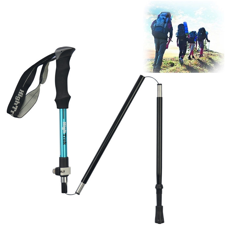Outdoor Mountaineering Portable Foldable Ultra light Aluminium Alloy Alpenstocks Trekking Poles, Length : 35-125CM