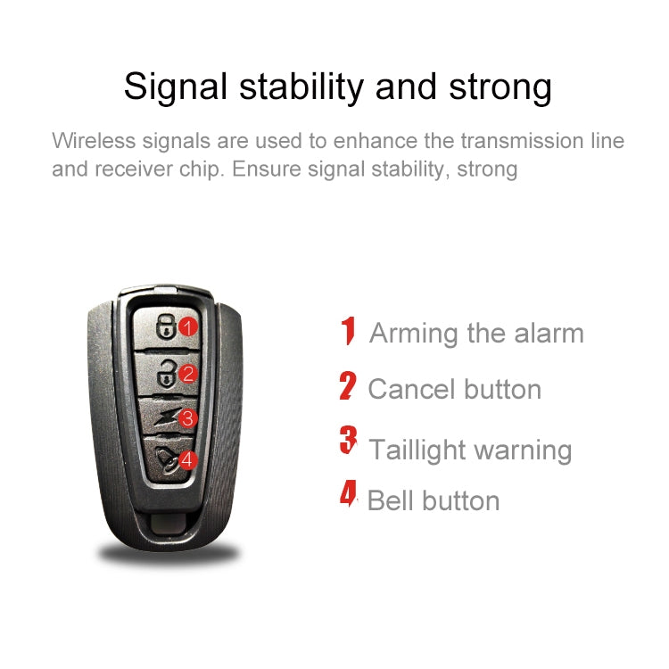 ANTUSI A6 USB Charging COB Light Source Smart Cycling Bike Warning Alarm Tail Light with Remote Control