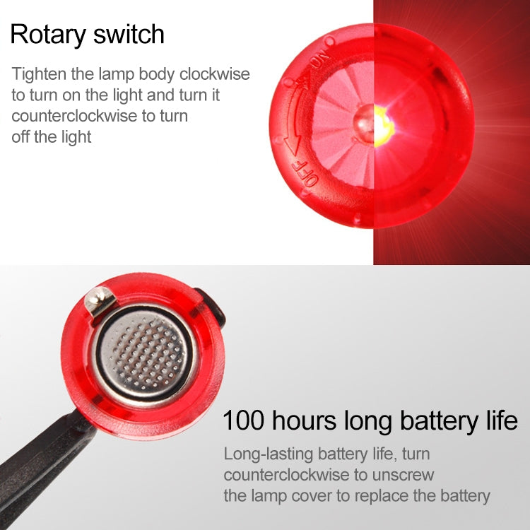 5 PCS Camping Night Running Arm Luminous Hanging Buckle Safety Light