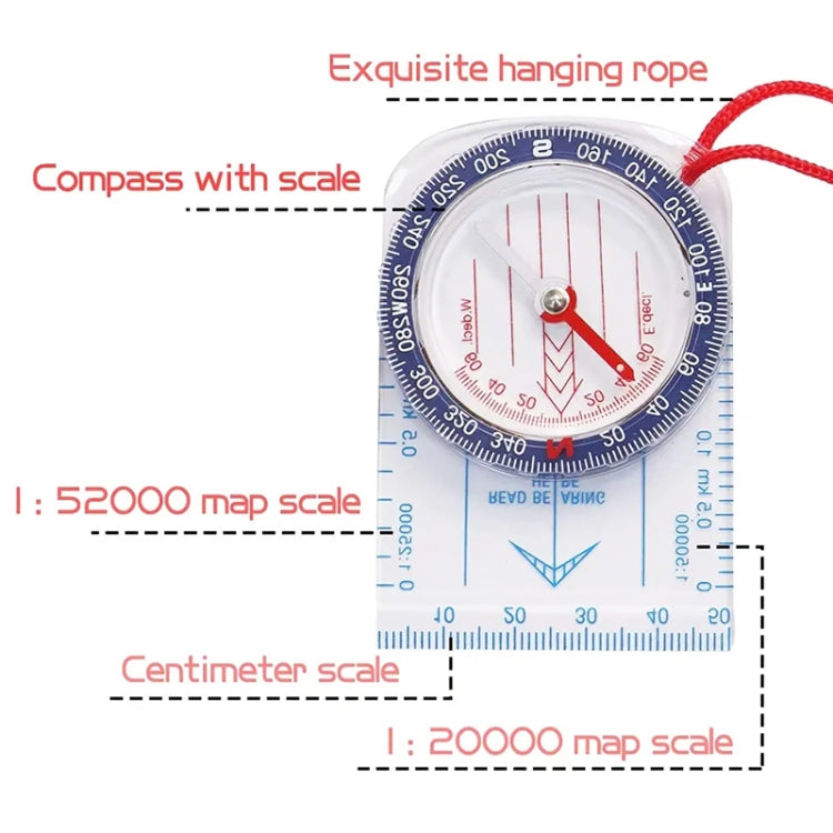 Nisa DC47-3 Outdoor Compass Map Scale