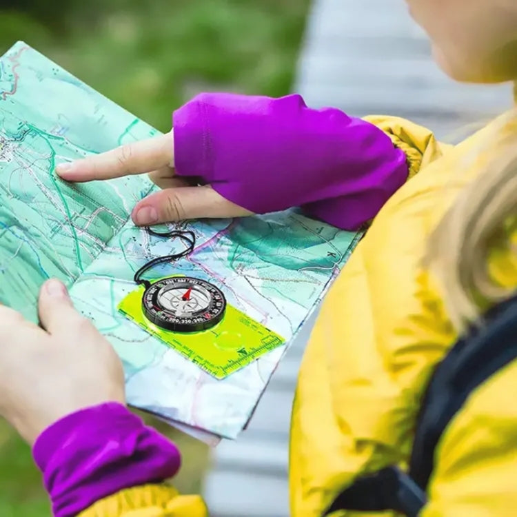 2pcs DC361 Outdoor Multifunctional Compass Map Scale