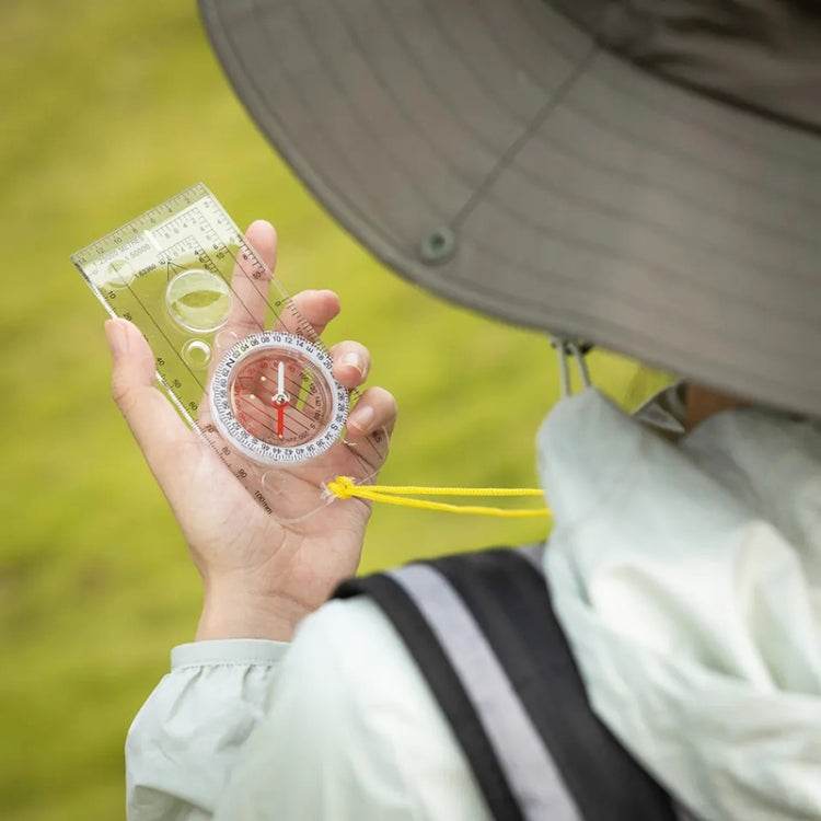 2pcs Nisa DC40-3A Outdoor Transparent Compass Map Scale
