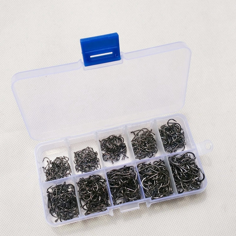 500 PCS Mixed Size Fish Barbed Hook Fishing Hooks with Hole