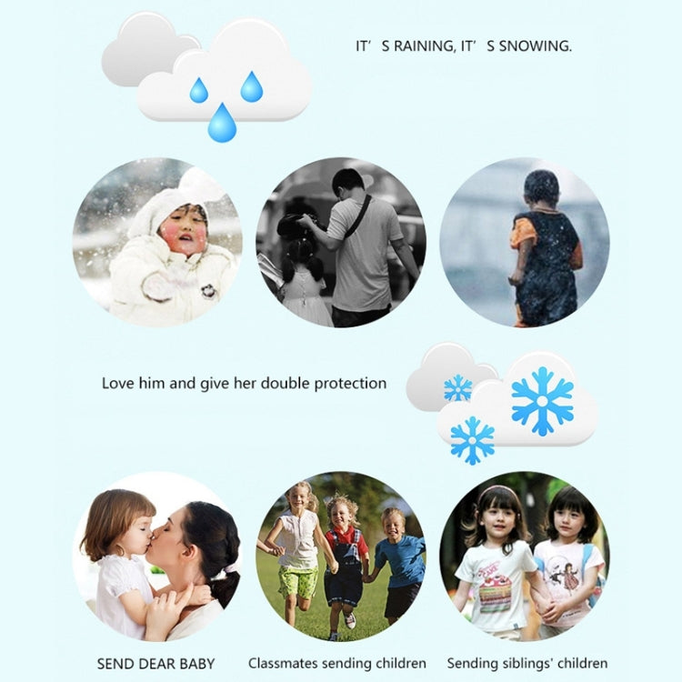 Cartoon Dinosaur Children Fashion Raincoat Size: L