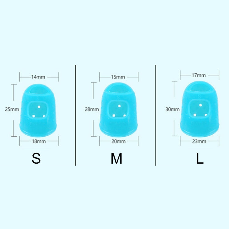 10 PCS Guitar Ukulele Stringed Instrument Finger Protector Anti-pain Finger Cap in Random Color Delivery(Size: L)