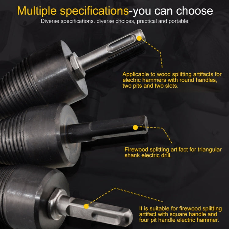 Household Domestic Woodcutter Drill Electric Wooden Split Cone Drill 32mm Square Shank