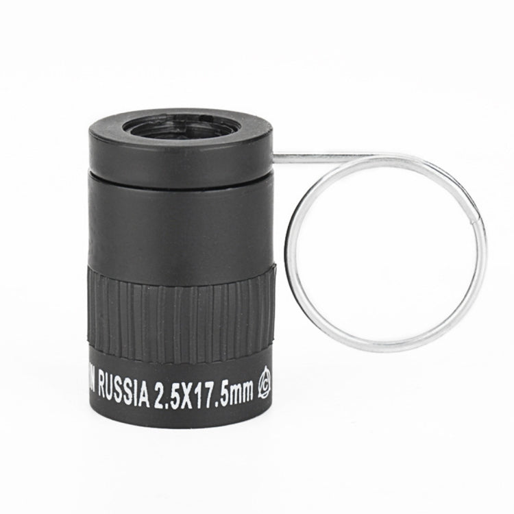 2.5x17.5mm Mini Pocket Miniature Telescope with Finger Buckle