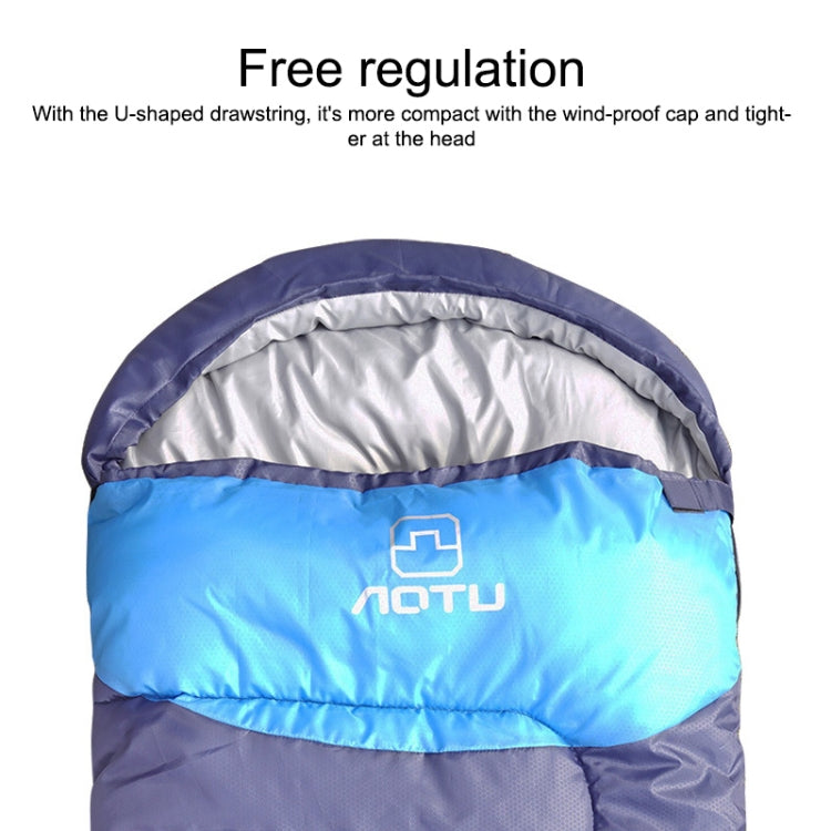 AOTU AT6101 1.6kg Outdoor Camping Stitchable Envelope Warm Sleeping Bag