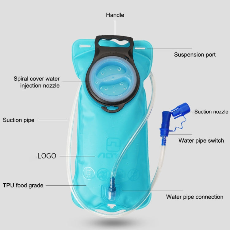 AOTU AT6603 2L TPU Outdoor Sports Drinking Water Bag