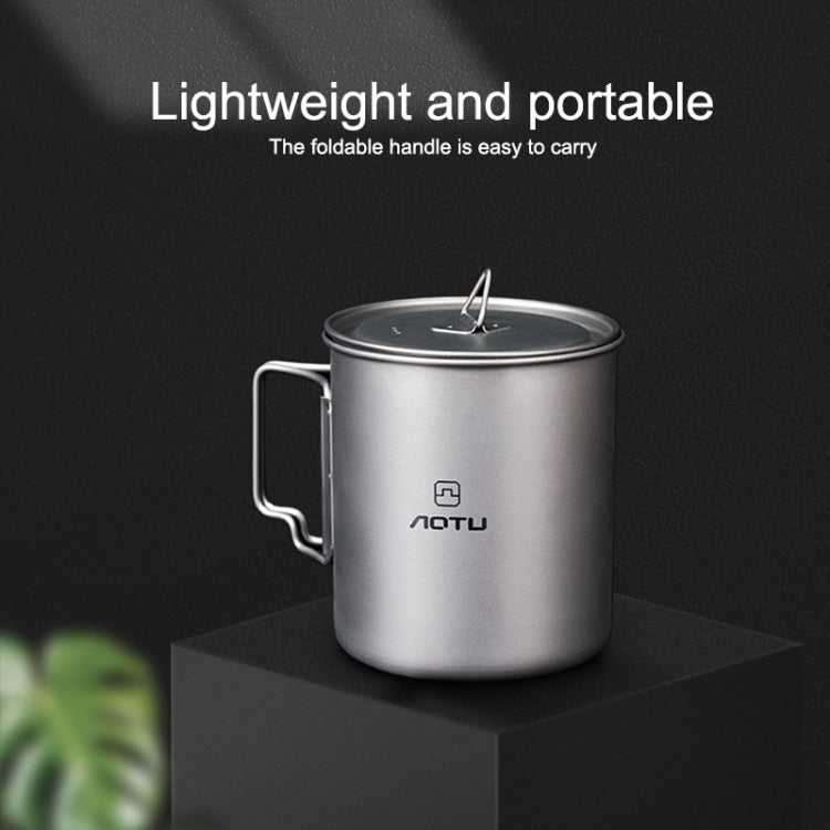 AOTU AT6652-1 Outdoor Portable Titanium Cup 750ml