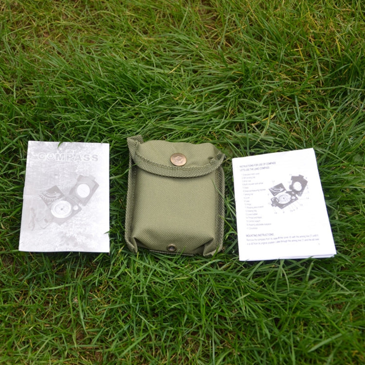 GoldGood K4074 Outdoor Multi-function Military Travel Geology Pocket Prismatic American Compass with Luminous Display