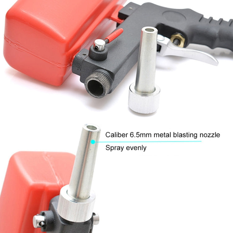 Portable Red Gravitational Sandblasting Machine Mini Rust-proof Sandblaster