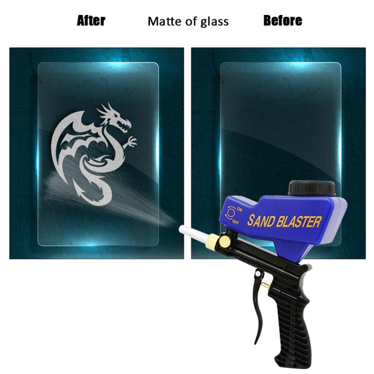 Portable Blue Gravitational Sandblasting Machine Mini Rust-proof Sandblaster Spray Mechine