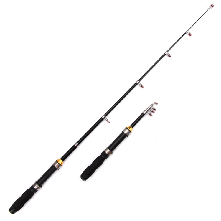 37cm Portable Telescopic Sea Fishing Rod Mini Fishing Pole, Extended Length : 2.3m