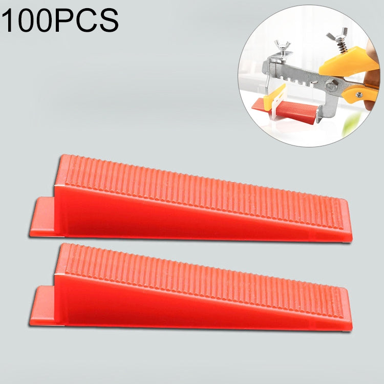 100 PCS Tile Floor Locator Insert Tile Leveler Wedge Leveling Machine for Plate Flattening System Aid Tool OG6480