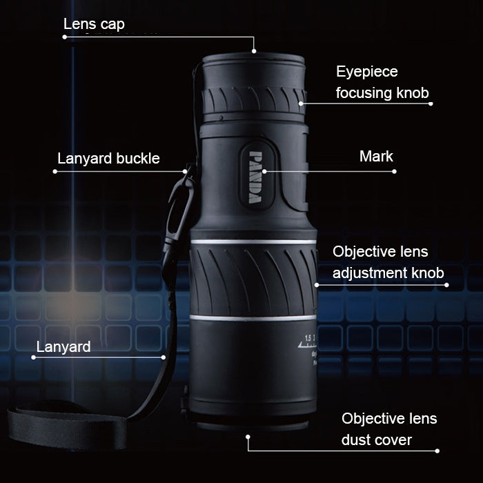 40x60 12X Pocket High Times High Definition Night Vision Focusing Monocular Telescope