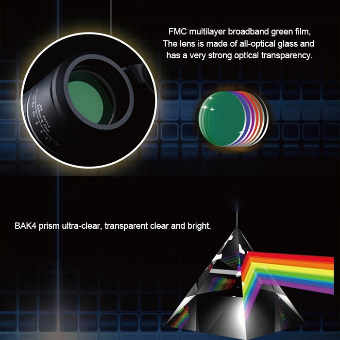 40x60 12X Pocket High Times High Definition Night Vision Focusing Monocular Telescope