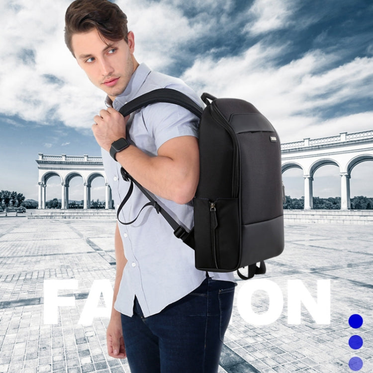 Bopai 751-006881 Business Anti-theft Waterproof Large Capacity Double Shoulder Bag,with USB Charging Port, Size: 30x14x44cm