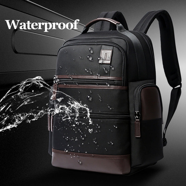 Bopai 751-007291 Business Anti-theft Waterproof Large Capacity Double Shoulder Bag,with USB Charging Port, Size: 34x19x43.5cm