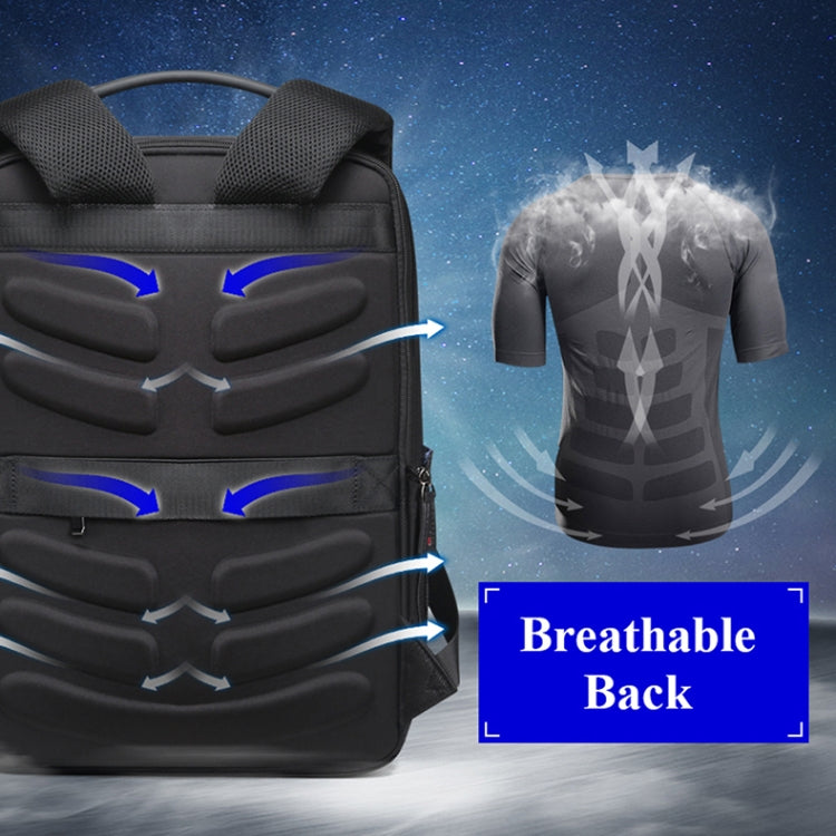 Bopai 851-009911 Business Anti-theft Waterproof Large Capacity Double Shoulder Bag,with USB Charging Port, Size: 30.5x13x45cm