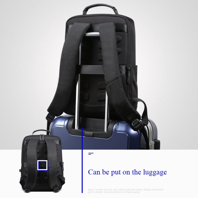 Bopai 851-009911 Business Anti-theft Waterproof Large Capacity Double Shoulder Bag,with USB Charging Port, Size: 30.5x13x45cm