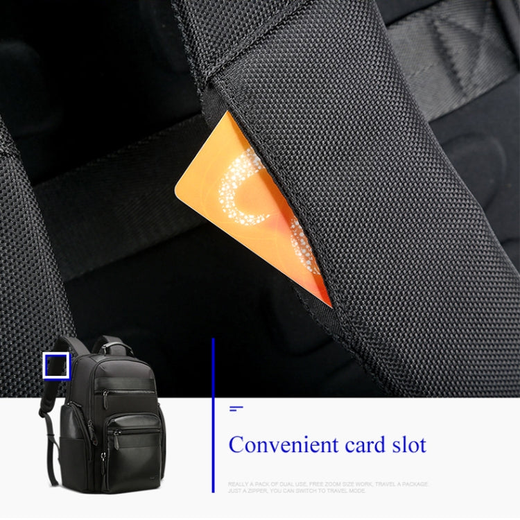 Bopai 851-014211 Business Anti-theft Waterproof Three-layer Large Capacity Double Shoulder Bag,with USB Charging Port, Size: 35.5x24x45cm