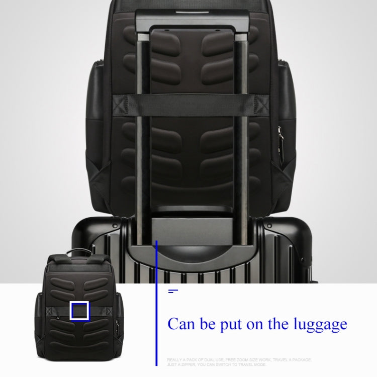 Bopai 851-014211 Business Anti-theft Waterproof Three-layer Large Capacity Double Shoulder Bag,with USB Charging Port, Size: 35.5x24x45cm