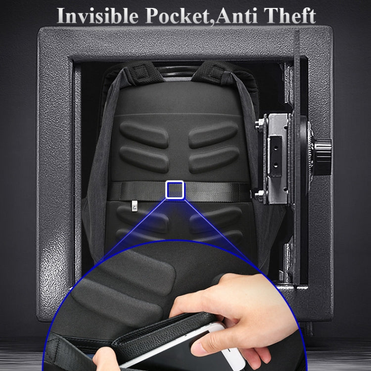 Bopai 851-014518 Business Waterproof Three-layer Large Capacity Double Shoulder Bag,with USB Charging Port, Size: 37x21x47.5cm