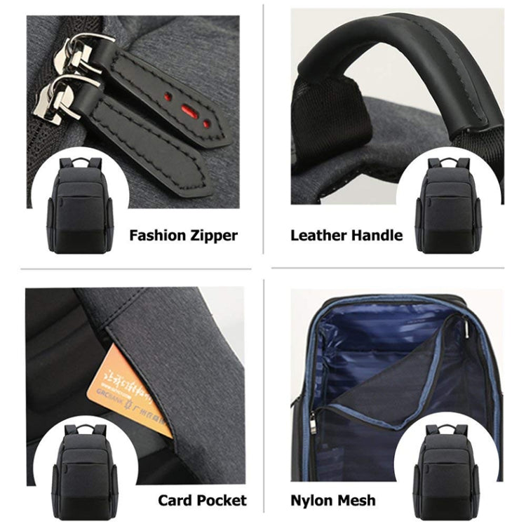 Bopai 851-014518 Business Waterproof Three-layer Large Capacity Double Shoulder Bag,with USB Charging Port, Size: 37x21x47.5cm