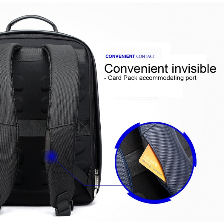 Bopai 751-006431 Business Waterproof Anti-theft Large Capacity Double Shoulder Bag,with USB Charging Port, Size: 27x16.5x40cm